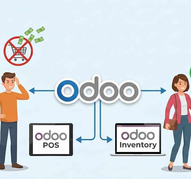 Mencegah Kehilangan Penjualan Akibat Stok Kosong dengan Integrasi Odoo POS dan Inventaris.