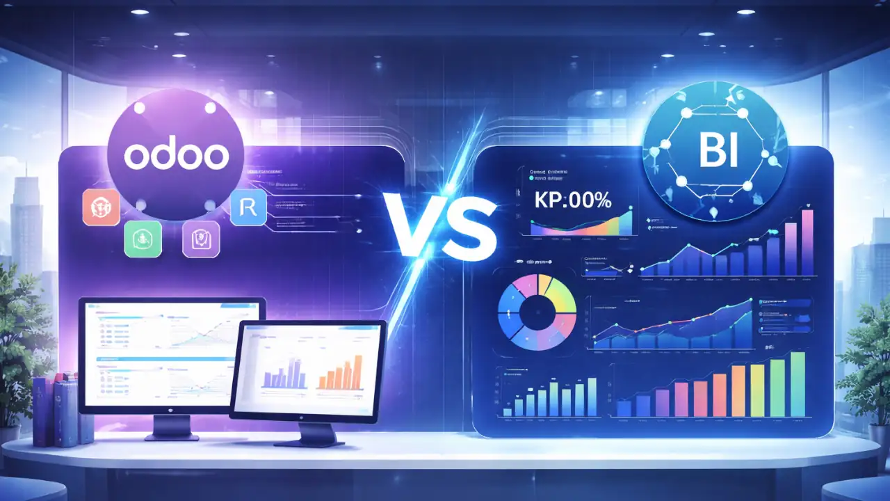 Odoo Reporting vs Business Intelligence