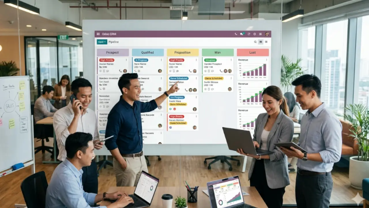 Pipeline Odoo CRM untuk Meningkatkan Closing Rate Tim Sales
