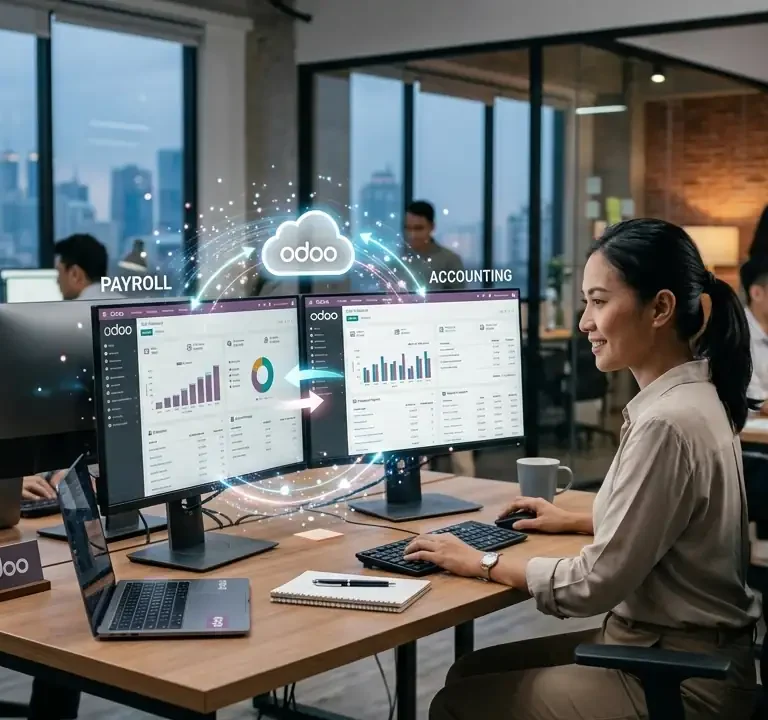 Integrasi Payroll dengan Accounting odoo