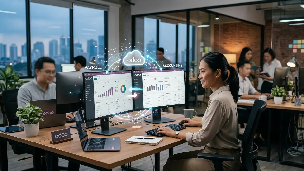 Integrasi Payroll dengan Accounting odoo