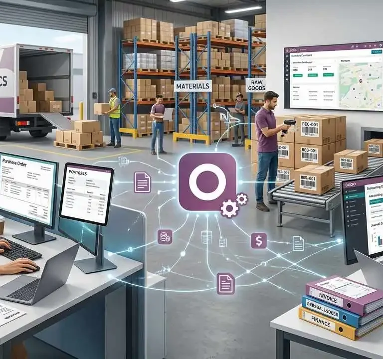 Integrasi Purchase ke Accounting & Inventory di Odoo