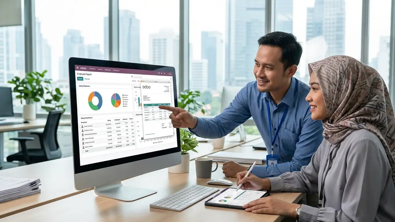 Otomatisasi Penggajian dan Slip Gaji Digital dengan odoo