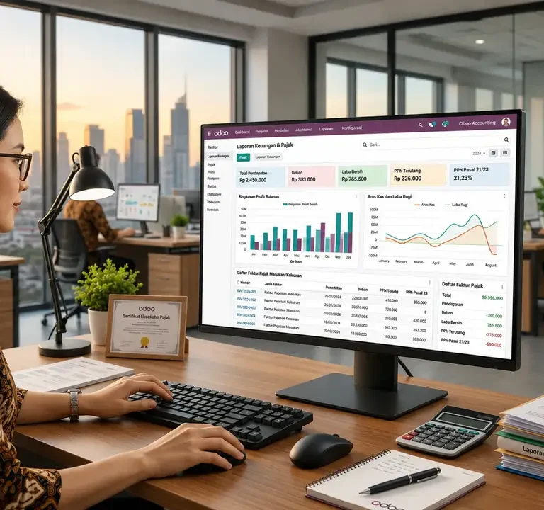 Cara Mengatur Pajak dan Laporan Keuangan di Odoo