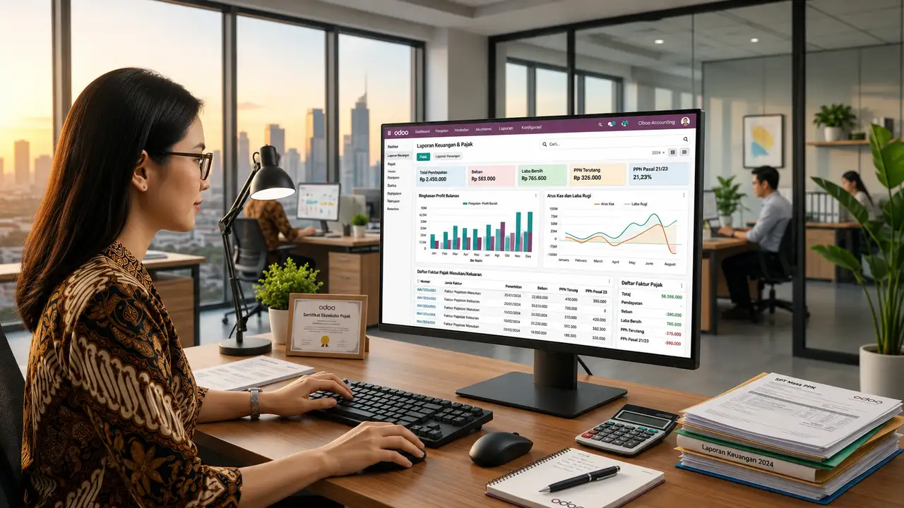 Cara Mengatur Pajak dan Laporan Keuangan di Odoo