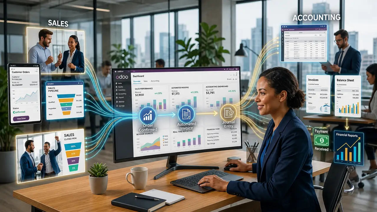 Integrasi Sales dengan Accounting Otomatis di odoo