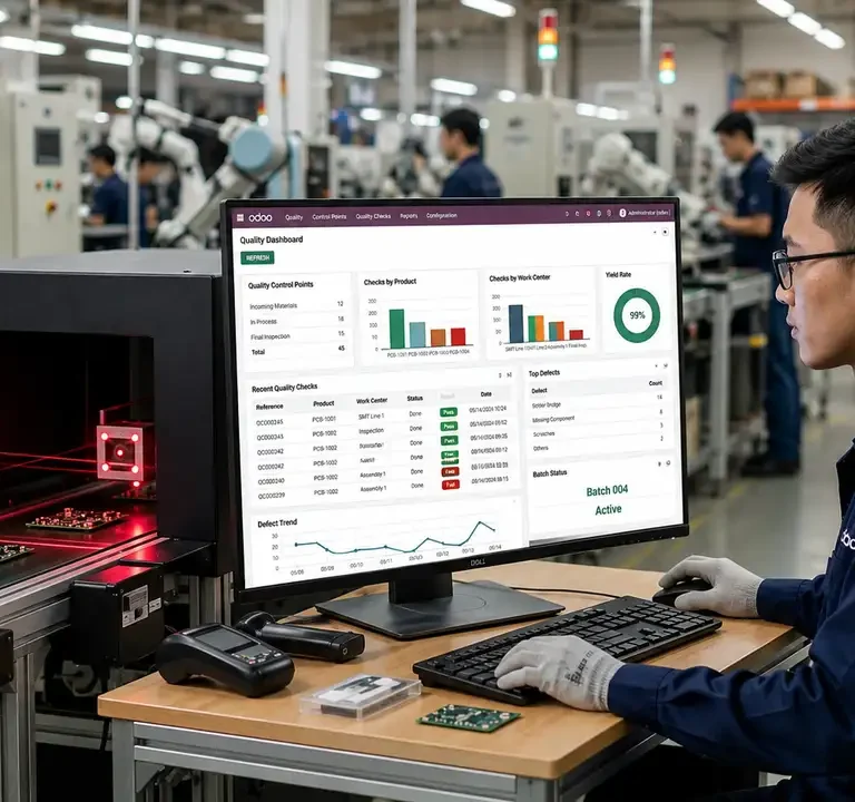 Quality Control Otomatis di Lini Produksi menggunakan Odoo