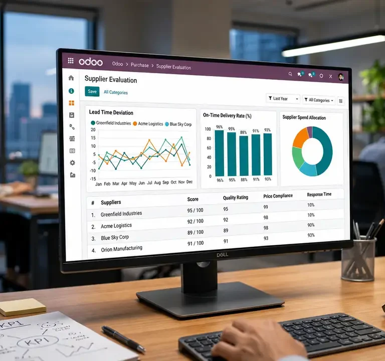 Supplier Evaluation & Performance Tracking dengan odoo