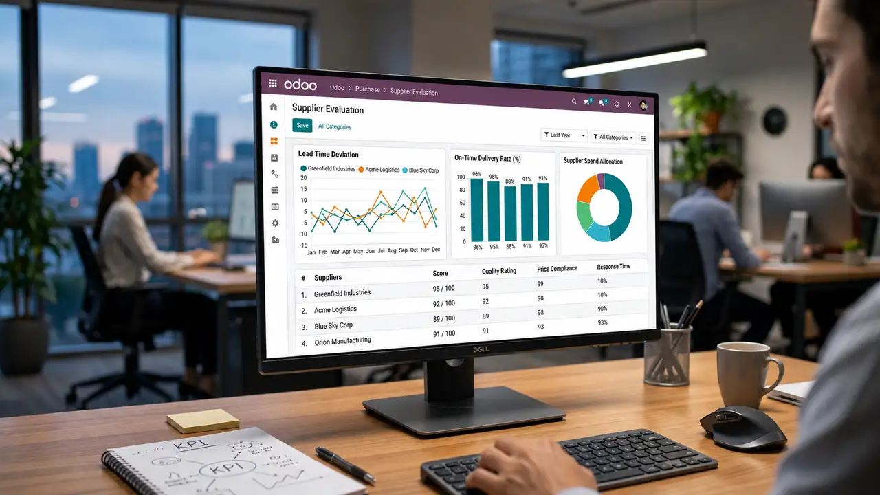 Supplier Evaluation & Performance Tracking dengan odoo